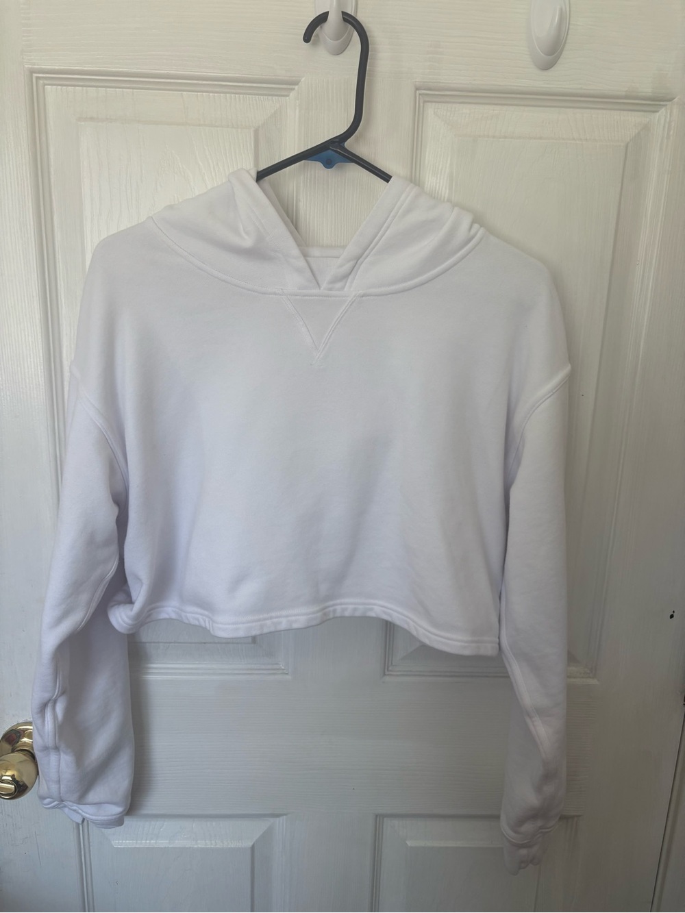Lululemon White Cropped Hoodie - Women's Casual Pullover